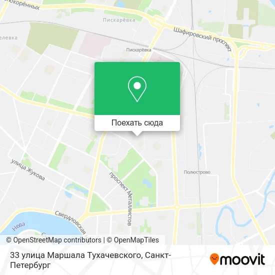 Карта 33 улица Маршала Tухачевского