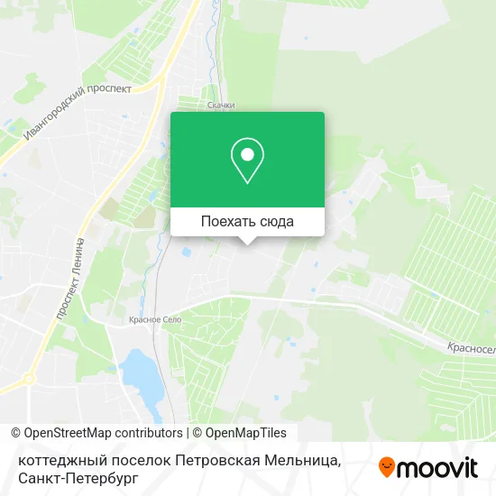 Карта коттеджный поселок Петровская Мельница