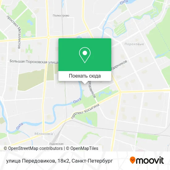 Карта улица Передовиков, 18к2