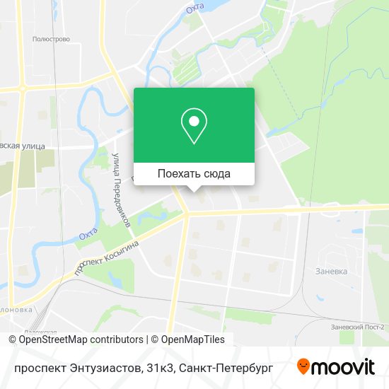 Карта проспект Энтузиастов, 31к3