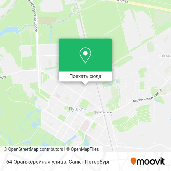 Карта 64 Оранжерейная улица