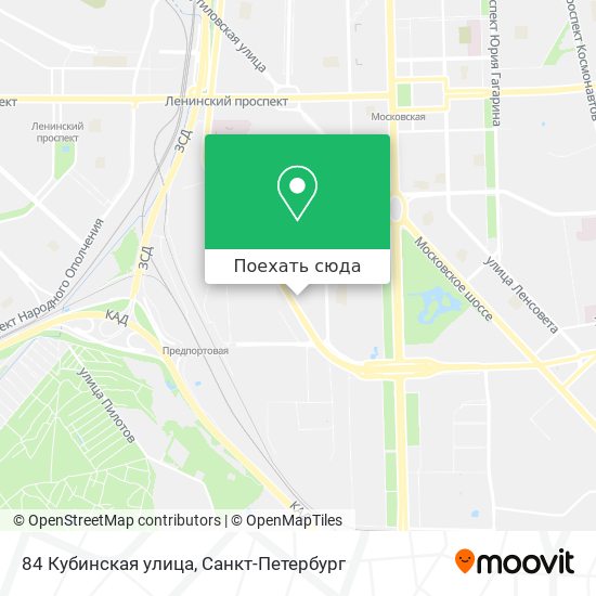 Карта 84 Кубинская улица