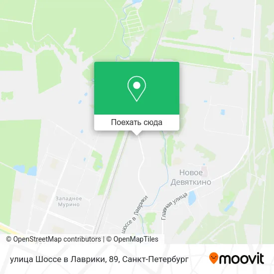 Карта улица Шоссе в Лаврики, 89