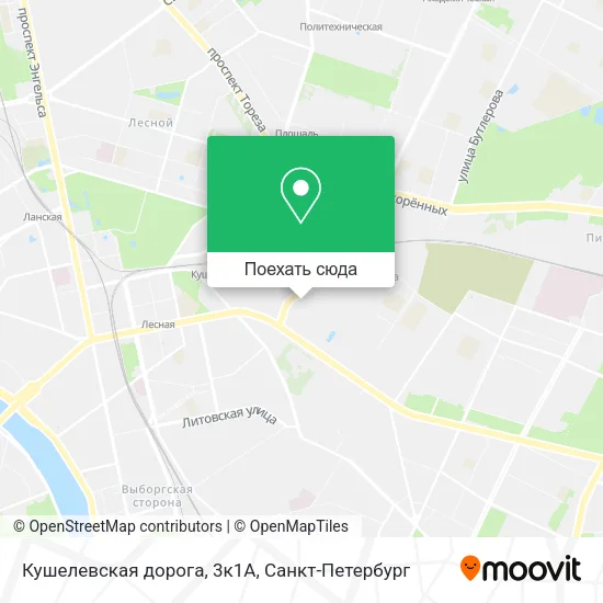 Карта Кушелевская дорога, 3к1А