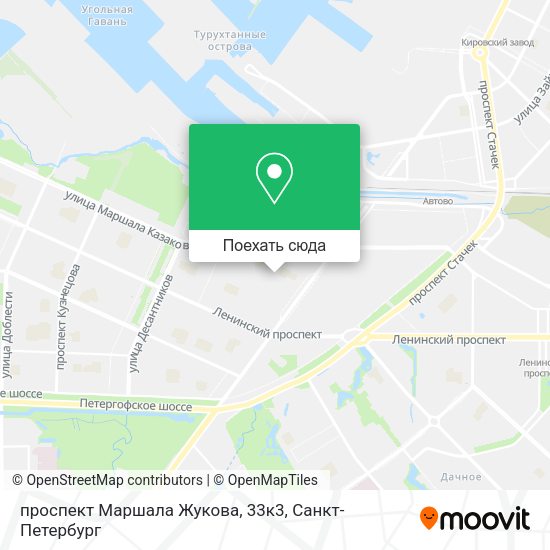 Карта проспект Маршала Жукова, 33к3