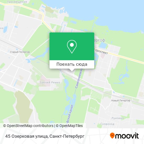 Карта 45 Озерковая улица