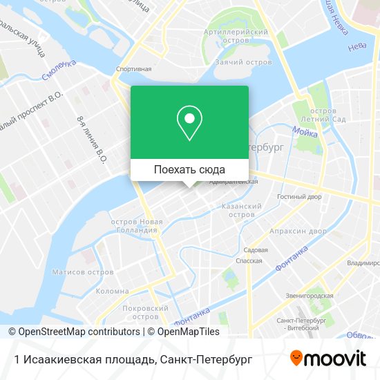 Карта 1 Исаакиевская площадь