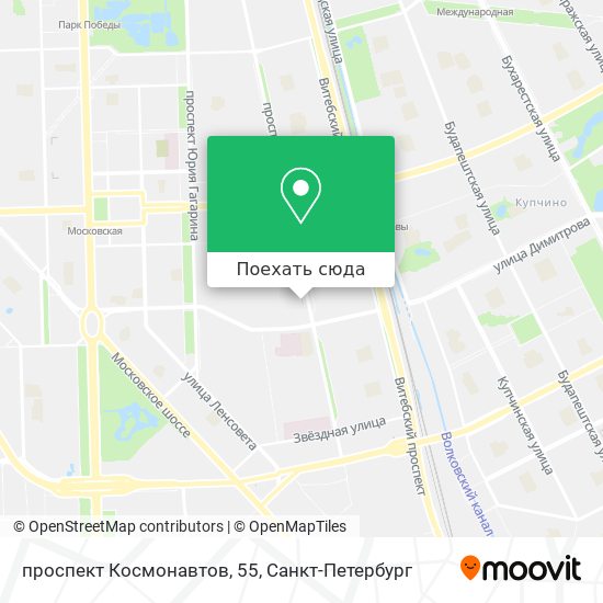 Карта проспект Космонавтов, 55