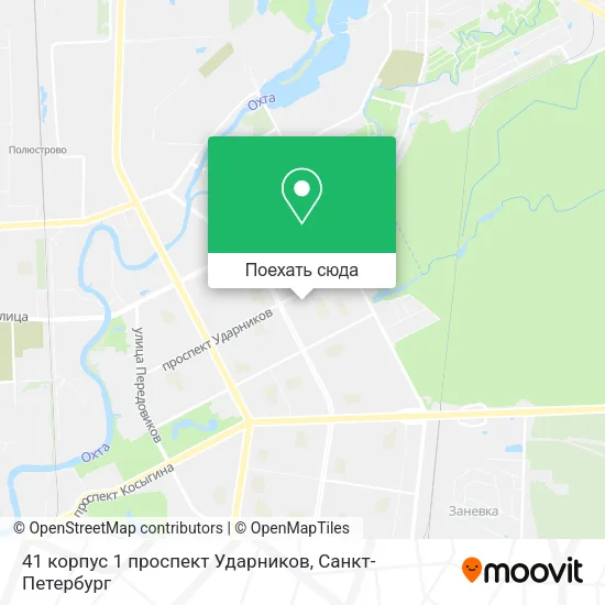 Карта 41 корпус 1 проспект Ударников