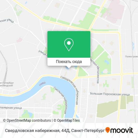 Карта Свердловская набережная, 44Д