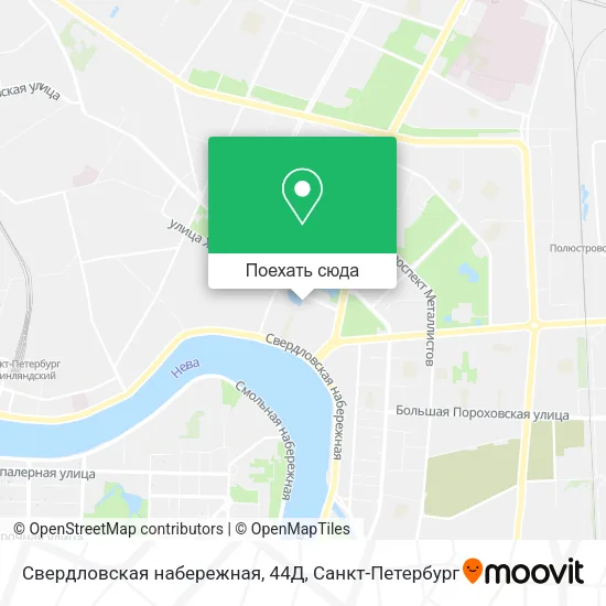 Карта Свердловская набережная, 44Д