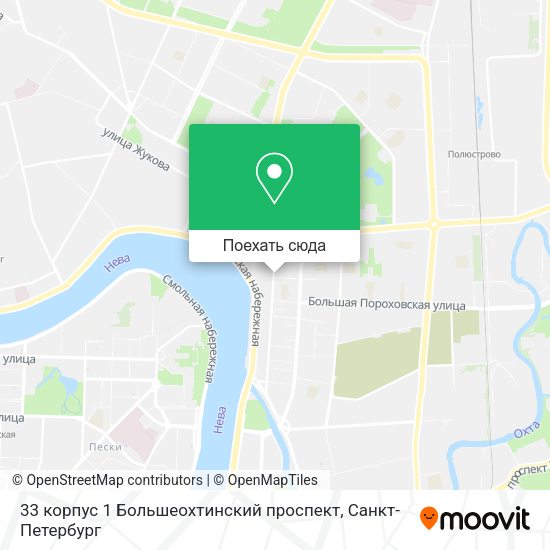 Карта 33 корпус 1 Большеохтинский проспект