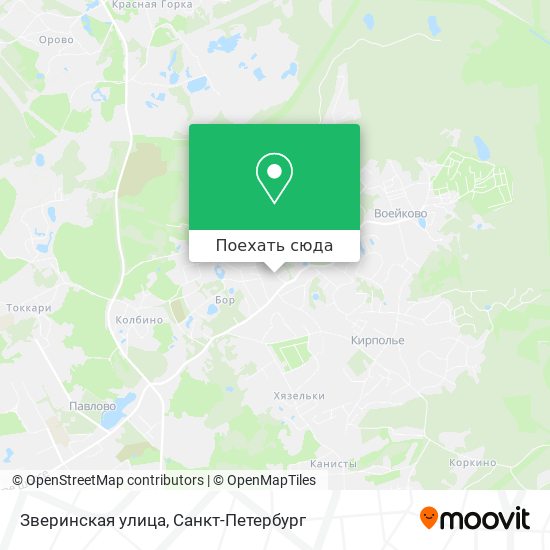 Карта Зверинская улица
