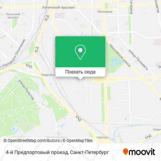 Карта 4-й Предпортовый проезд