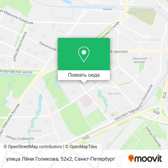 Карта улица Лёни Голикова, 52к2