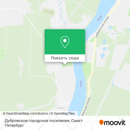 Карта Дубровское городское поселение