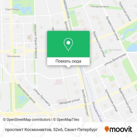 Карта проспект Космонавтов, 52к6