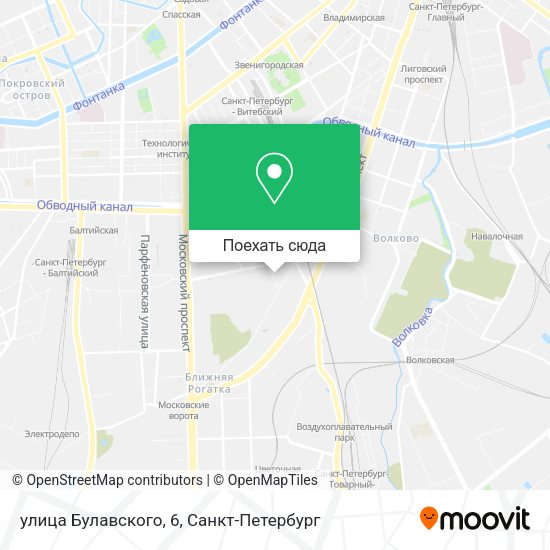 Карта улица Булавского, 6