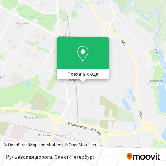 Карта Ручьёвская дорога