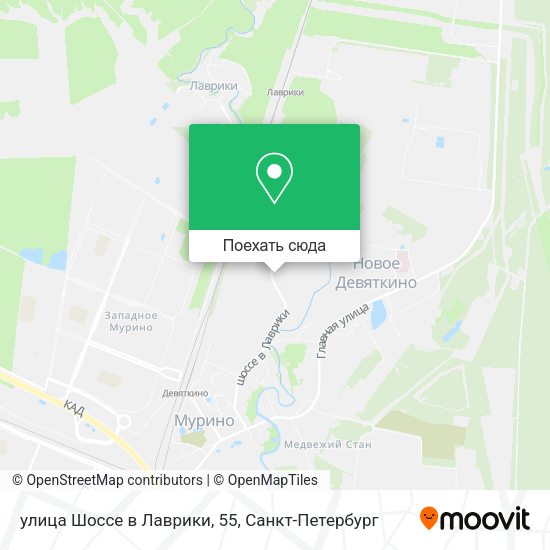Карта улица Шоссе в Лаврики, 55