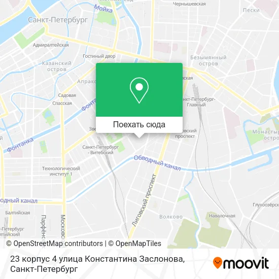 Карта 23 корпус 4 улица Константина Заслонова