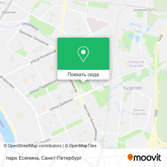 Карта парк Есенина