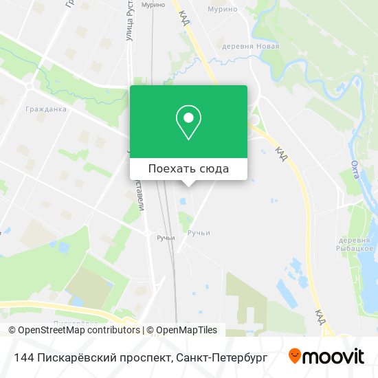 Карта 144 Пискарёвский проспект