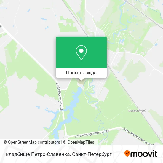 Карта кладбище Петро-Славянка