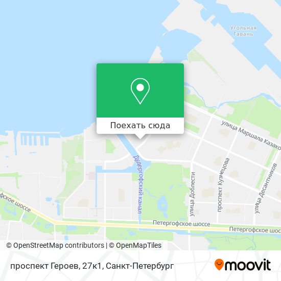 Карта проспект Героев, 27к1