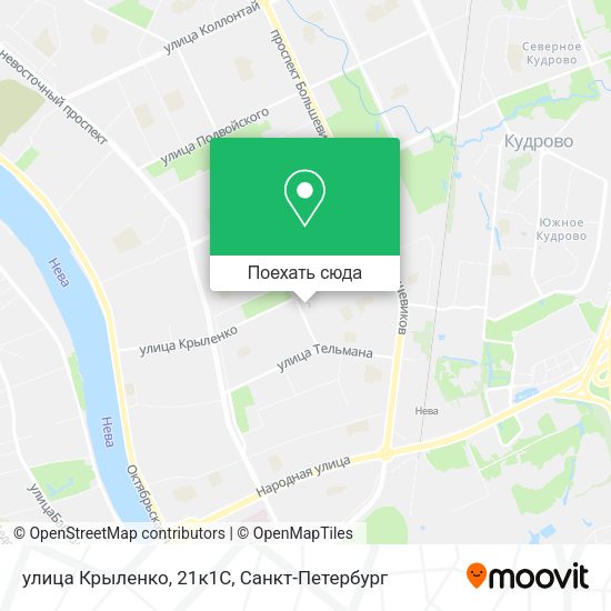 Карта улица Крыленко, 21к1С