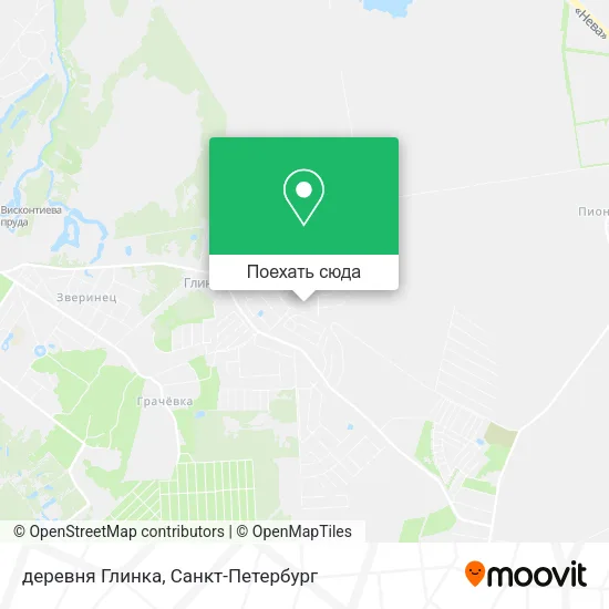 Карта деревня Глинка