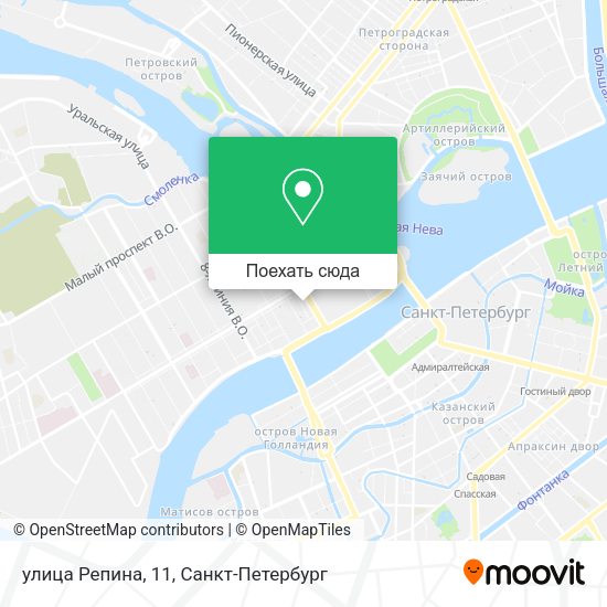 Карта улица Репина, 11