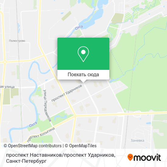 Карта проспект Наставников / проспект Ударников