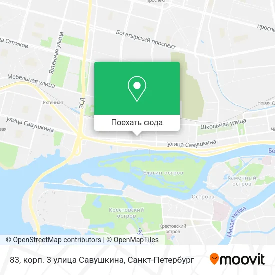 Карта 83, корп. 3 улица Савушкина
