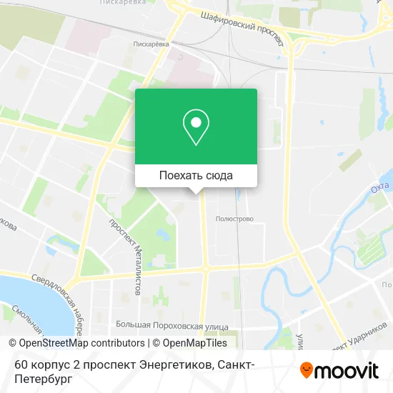 Карта 60 корпус 2 проспект Энергетиков