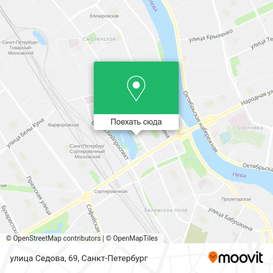 Карта улица Седова, 69
