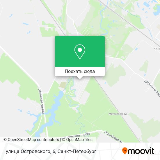 Карта улица Островского, 6