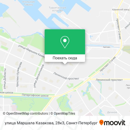 Карта улица Маршала Казакова, 28к3