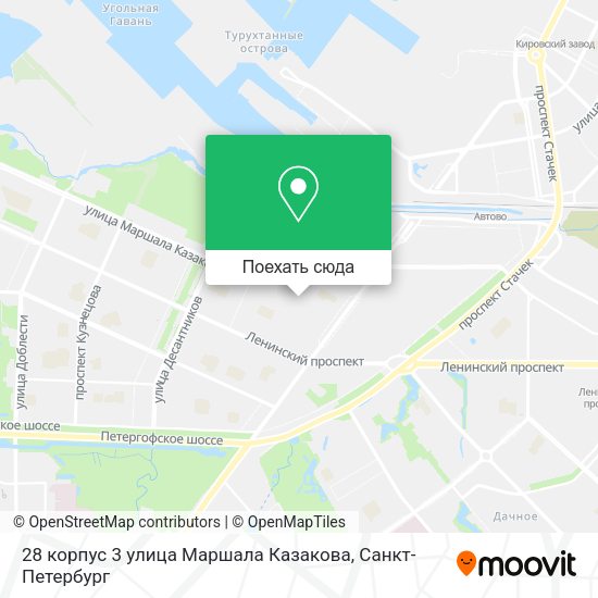 Карта 28 корпус 3 улица Маршала Казакова