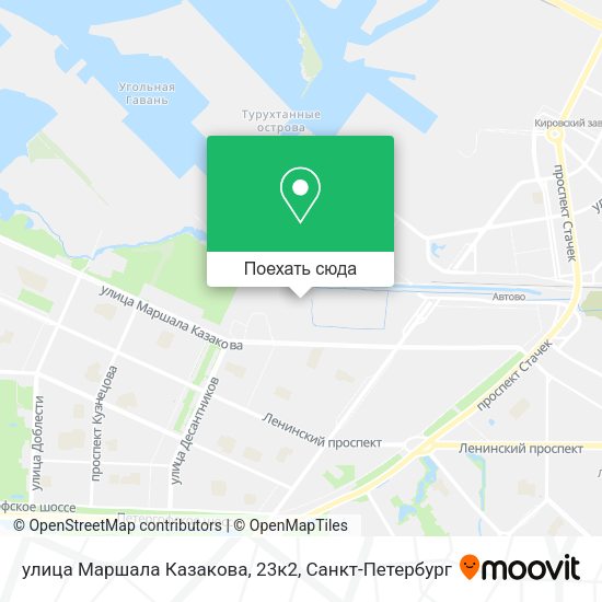 Карта улица Маршала Казакова, 23к2