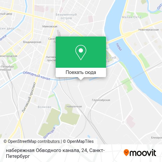 Карта набережная Обводного канала, 24