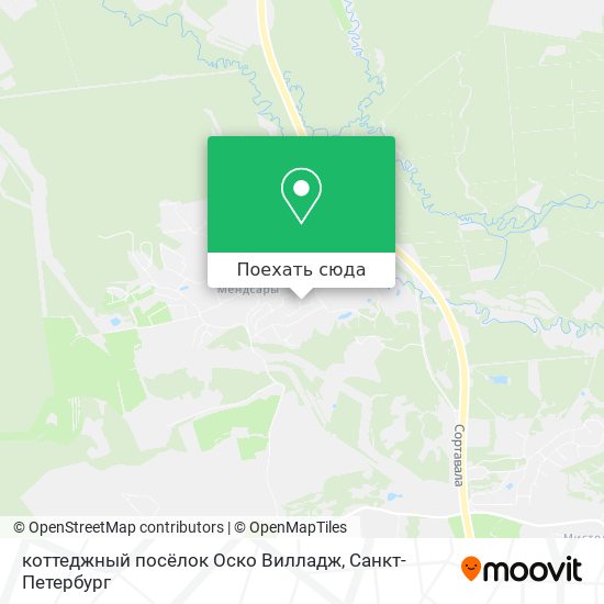 Карта коттеджный посёлок Оско Вилладж