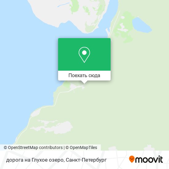 Карта дорога на Глухое озеро