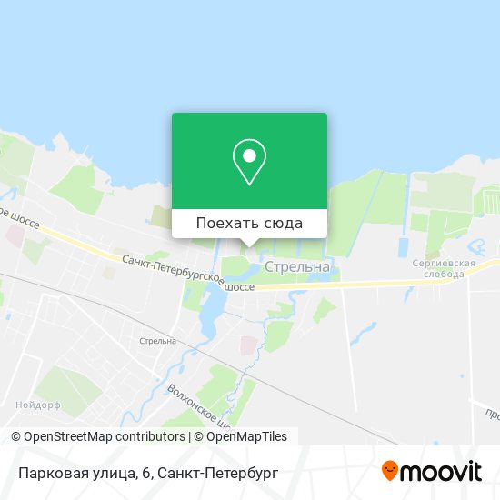 Карта Парковая улица, 6