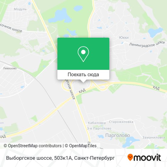 Карта Выборгское шоссе, 503к1А