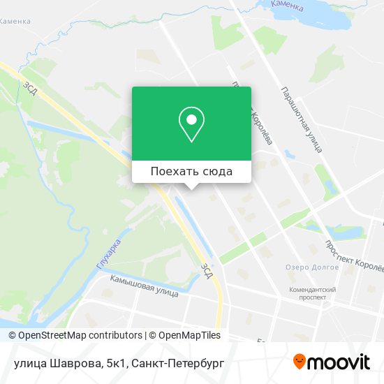 Карта улица Шаврова, 5к1