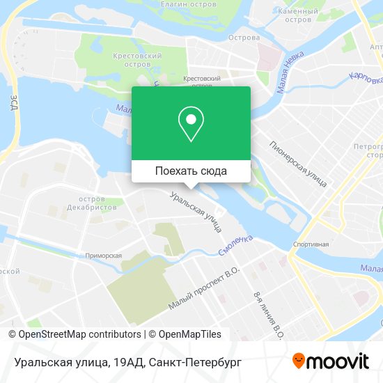 Карта Уральская улица, 19АД