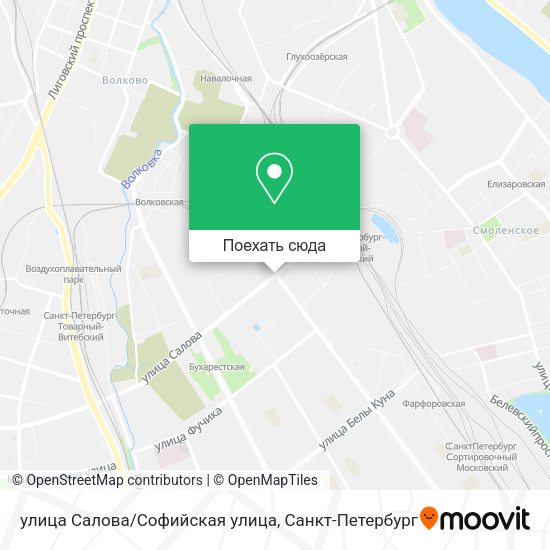 Карта улица Салова/Софийская улица