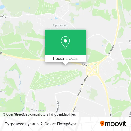 Карта Бугровская улица, 2