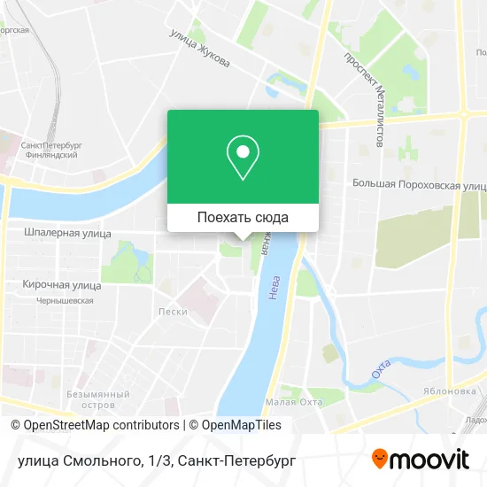 Карта улица Смольного, 1/3